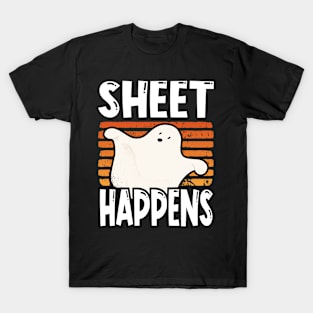 Sheet Happens  Ghost hunter T-Shirt